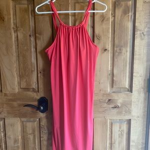 Athleta Midi Dress-Orange